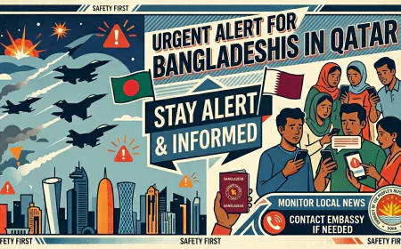 Alert issued for Bangladeshis in Qatar amid airstrikes
