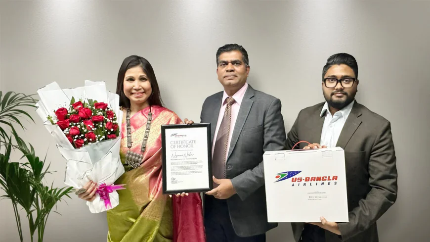 US-Bangla Honours Nazmun Nahar Who Raised Bangladesh Flag in 184 Countries