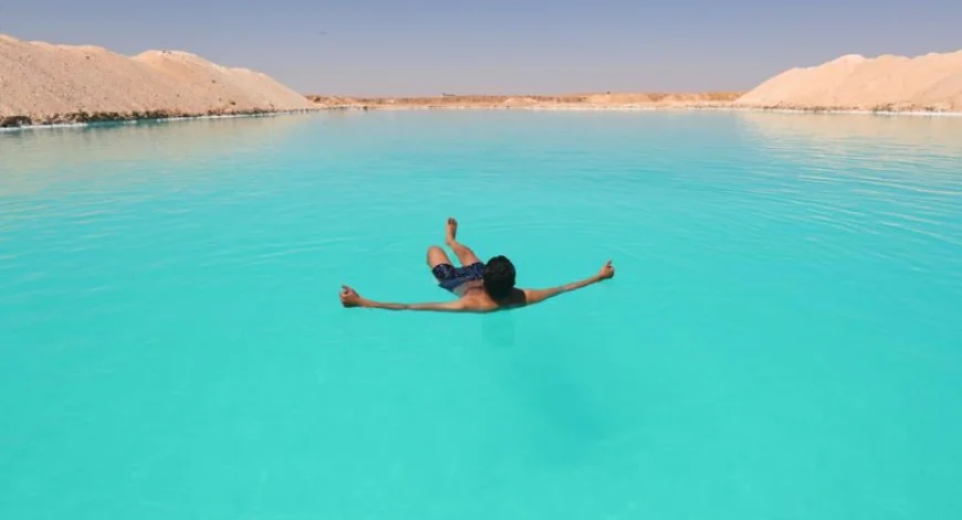 People Float Instead of Sinking on Egypt’s Siwa Salt Lakes