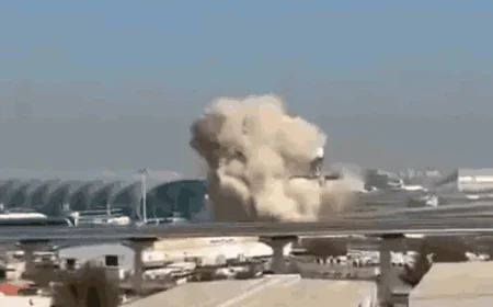 Dubai Airport suspends operations after drone intercepted, debris falls on runway