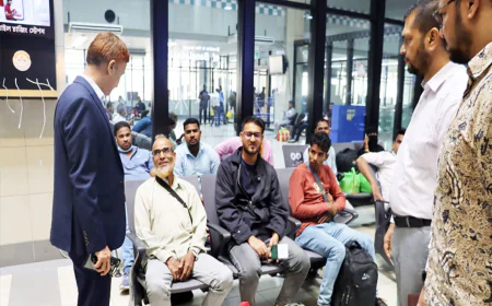 CAAB chairman inspects Chattogram airport ahead of ICAO audit