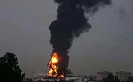 Drone strike sparks fuel tank blaze at Kuwait airport