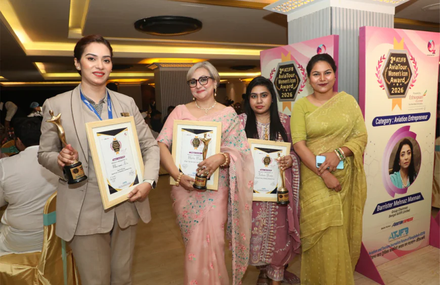 3 female US-Bangla employees win AviaTour icon awards