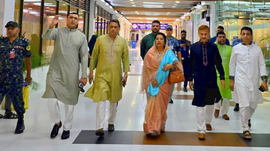 Afroza stresses better services visiting Dhaka airport on Eid day