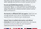 13 countries issue warning against visa fraud