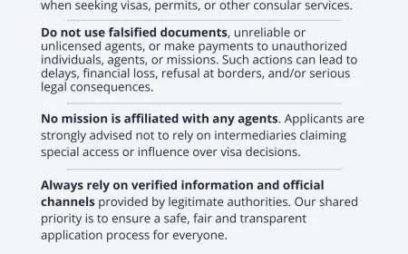 13 Western countries issue joint warning against visa fraud