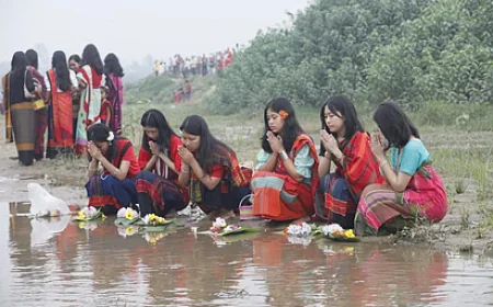 Flower floating marks start of Biju festival, prayers for world peace