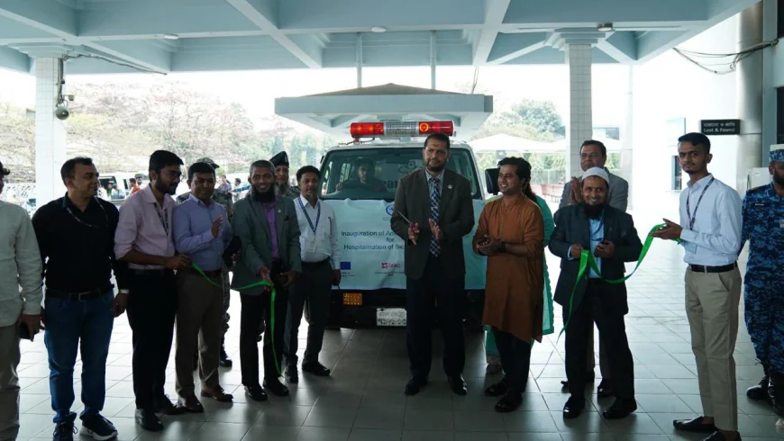 Ambulance service rolled out at Shah Amanat Int'l Airport