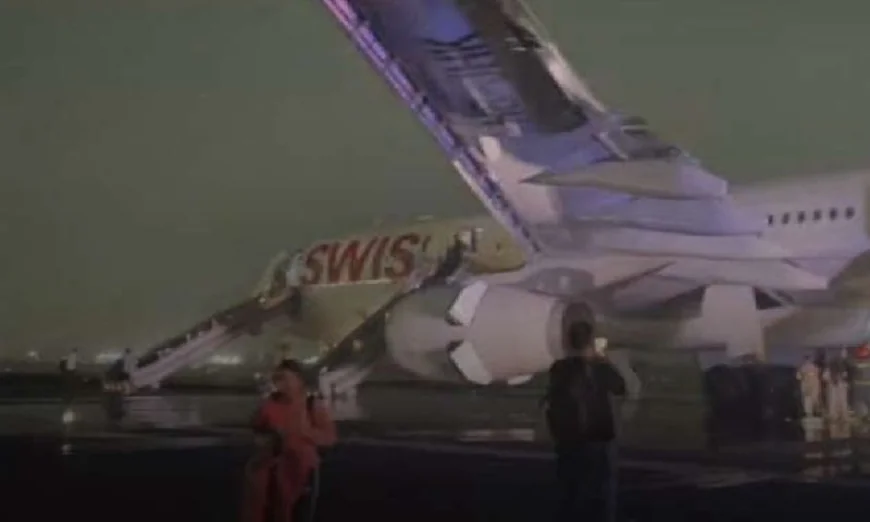 Five injured after Zurich-bound Swiss flight aborts takeoff in India