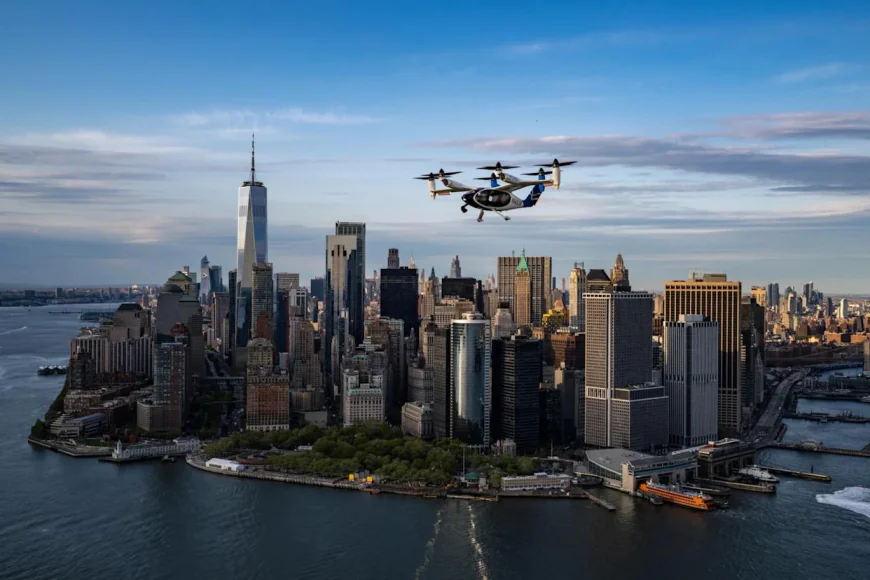 Electric air taxis take off from JFK- Manhattan within 10 minutes
