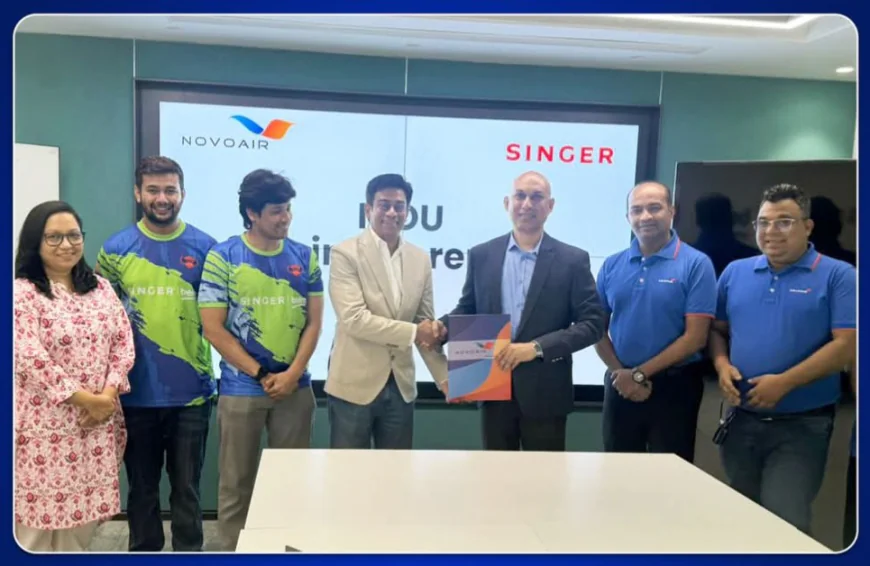 NOVOAIR, Singer Bangladesh sign MoU to offer joint customer benefits