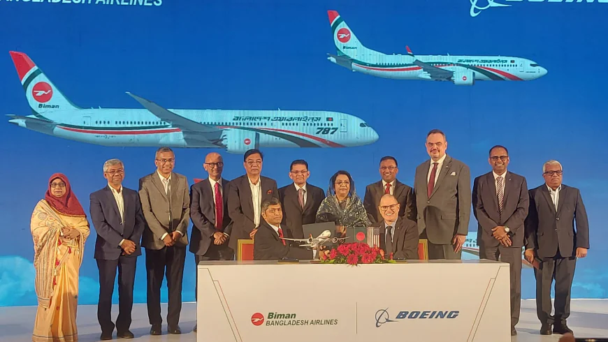Biman signs 14 new aircraft deal with Boeing