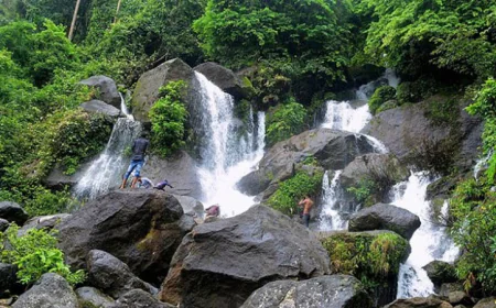 Songrampunji Waterfall in Jaflong shines during monsoon