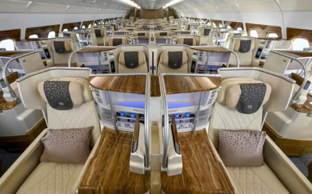 Emirates' A380 aircraft now offers three passenger classes