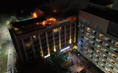Pattaya hotel fire injures 4, guests relocated