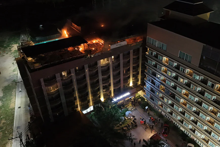 Pattaya hotel fire injures 4, guests relocated