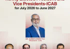 ২০২৬- ২৭ মেয়াদে আইসিএবি’র প্রেসিডেন্ট ও ভাইস-প্রেসিডেন্ট নির্বাচিত