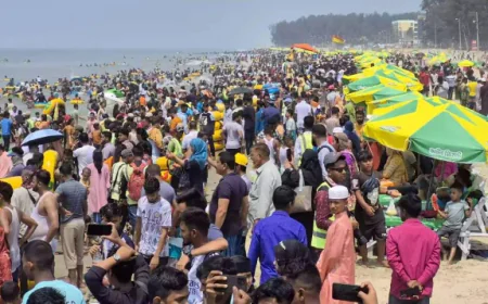 Eid tourists still thick in Cox’s Bazar