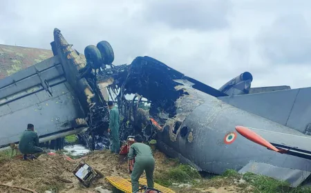 IAF AN-32 crashes during landing in Assam