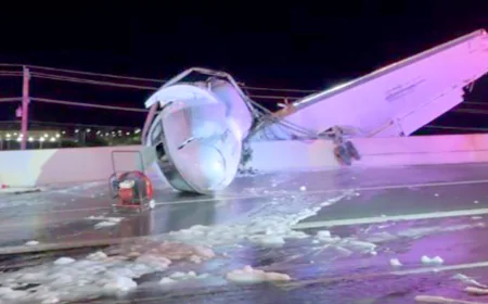 Small plane crashes on Texas highway