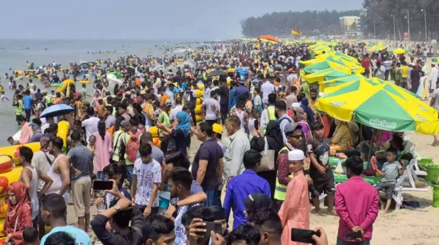 Eid tourists still thick in Cox’s Bazar