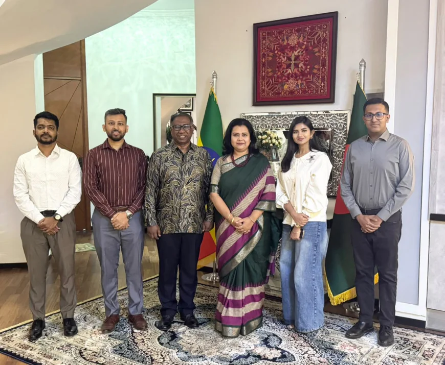 Bangladesh envoy hosts Biman cadet pilots in Ethiopia