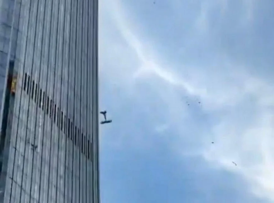 Small plane crashes into Beijing's tallest skyscraper