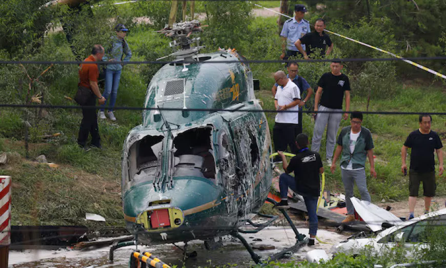 Copter crashes in Beijing in past 20yrs