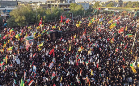 Millions join Khamenei's funeral in Najaf, Karbala