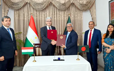Bangladesh, Tajikistan to finalise tourism, trade pacts