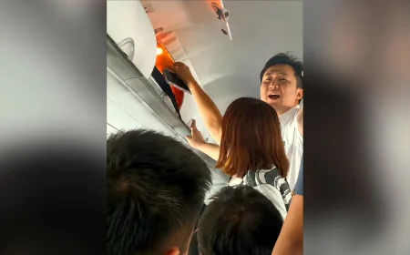 Power bank catches fire on China Eastern flight