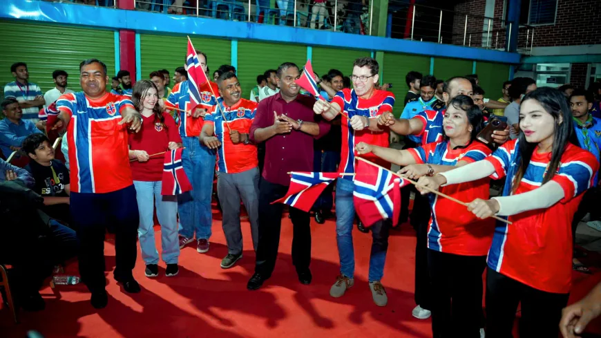 Norwegian Embassy celebrates historic World Cup victory over Brazil