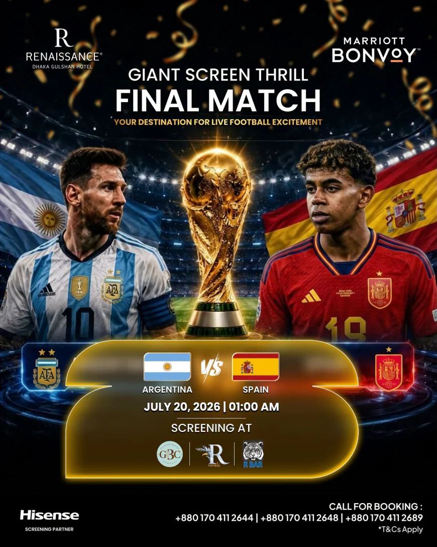 Hotels in Dhaka dress the part for football night