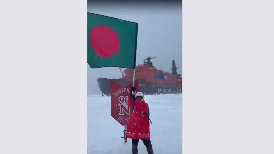 Bangladeshi student completes North Pole expedition 