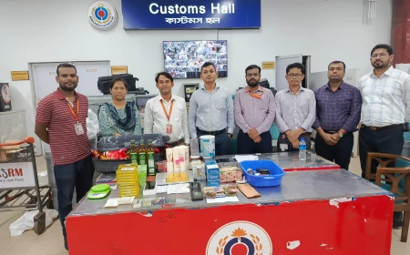 Gold bars worth Tk 3.73cr seized near HSIA