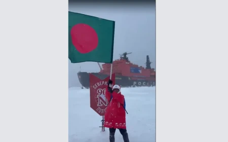 Bangladeshi student completes North Pole expedition 