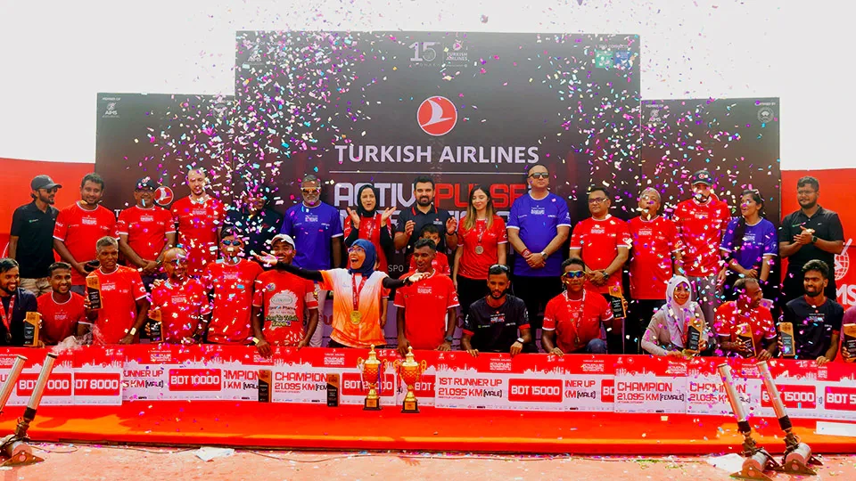 Turkish Airlines marks 15 years in Bangladesh with half marathon