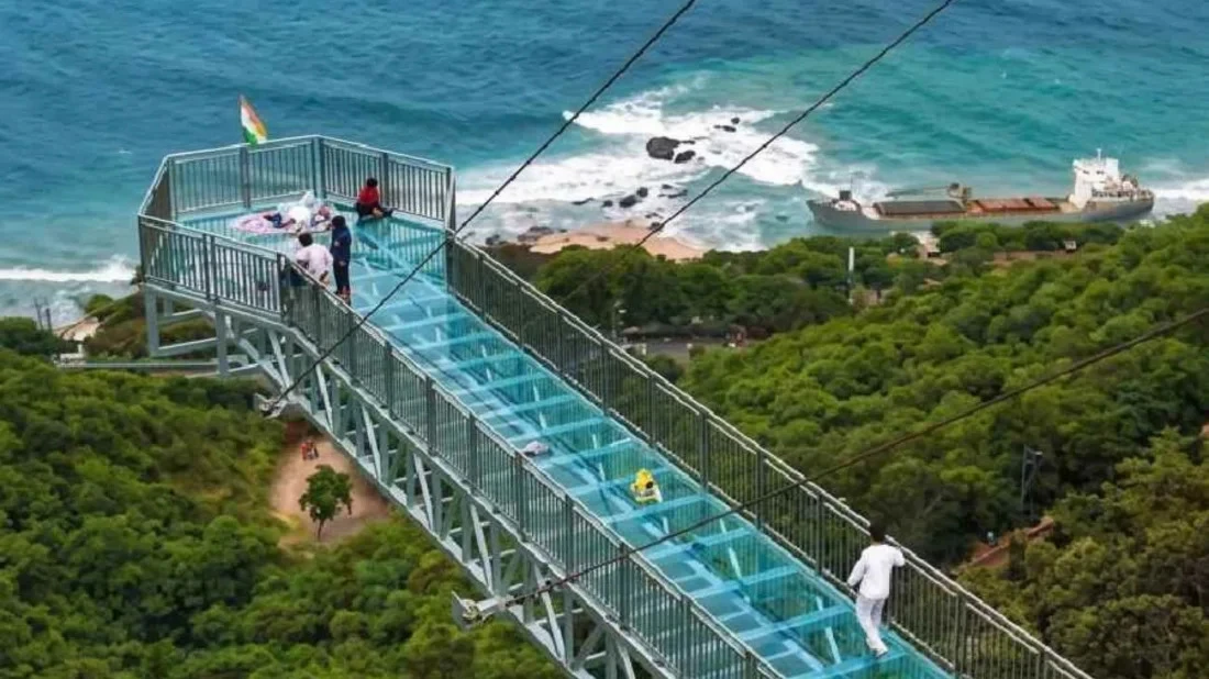 Glass bridges in India offer thrilling experiences