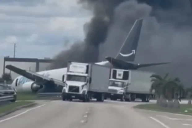 Amazon cargo jet crash kills 5 at Miami airport