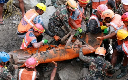 How two men survived nine days in a Nepal flood tunnel