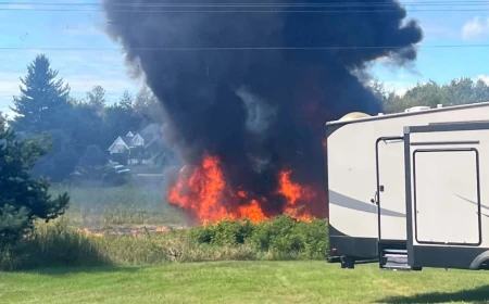 US F-16 crashes during training exercise in Michigan