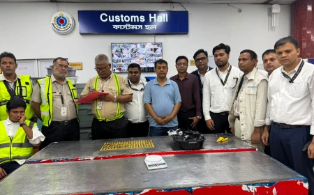 120 gold bars seized at Dhaka airport