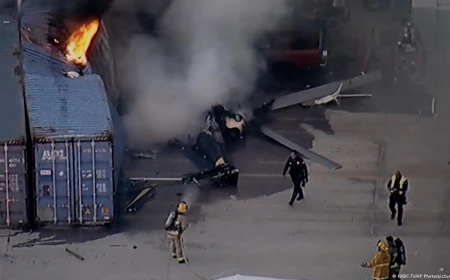 News helicopter crashes in LA, killing three